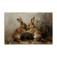 thumbnail image 1 of Stupell Industries Traditional Bunny Boxing Duo Canvas Art, 24 x 16, by Petals Prints Design, 1 of 8