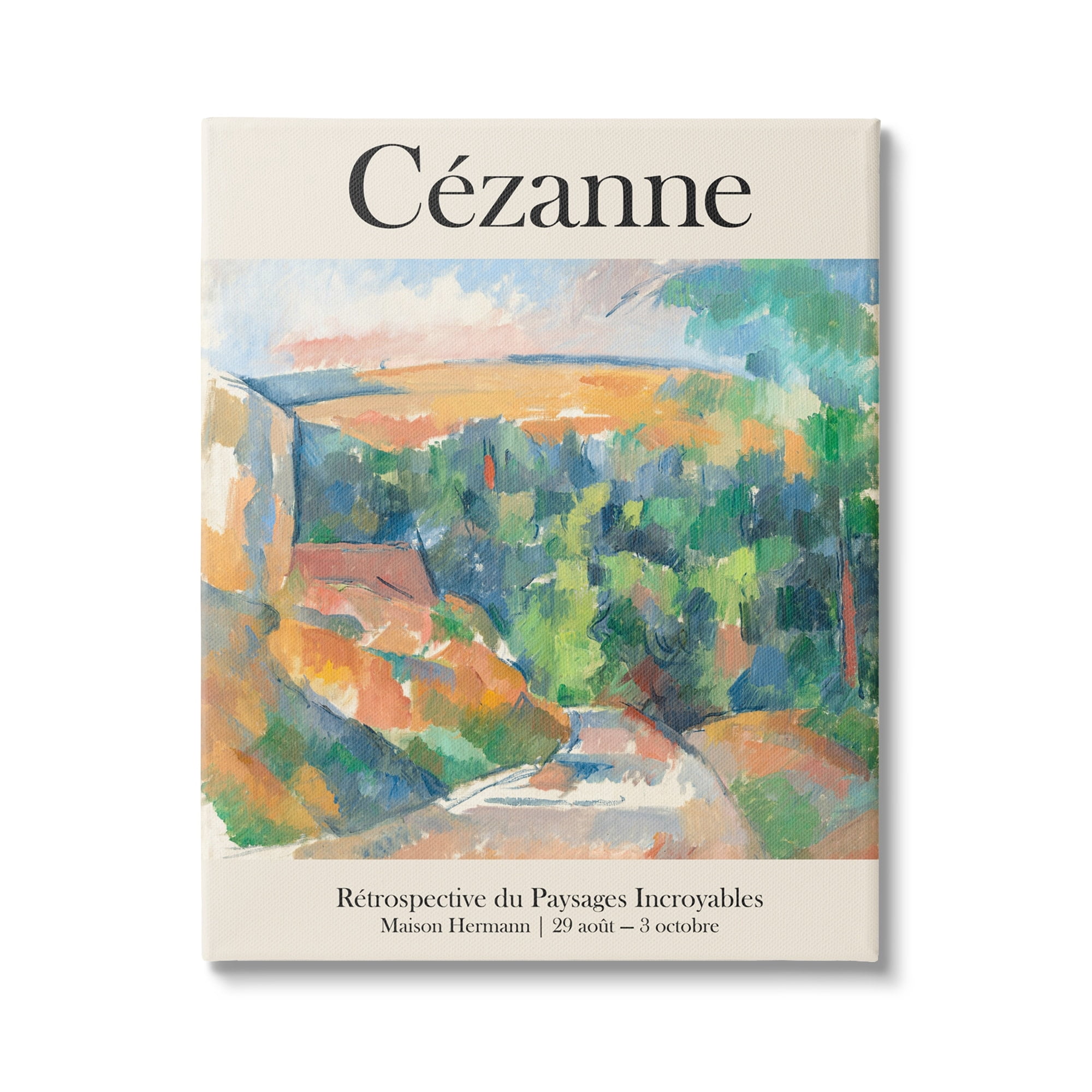 Stupell Industries Traditional Cezanne Landscape Painting Exhibition Poster , 30 x 40, Design by Jacob Green