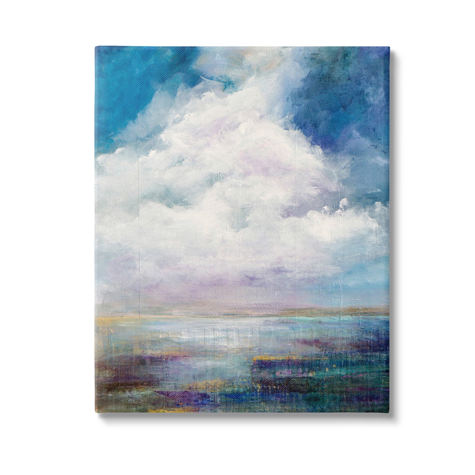Stupell Industries Traditional Clouds Landscape Landscape Painting Gallery Wrapped Canvas Art Print Wall Art, 16 x 20
