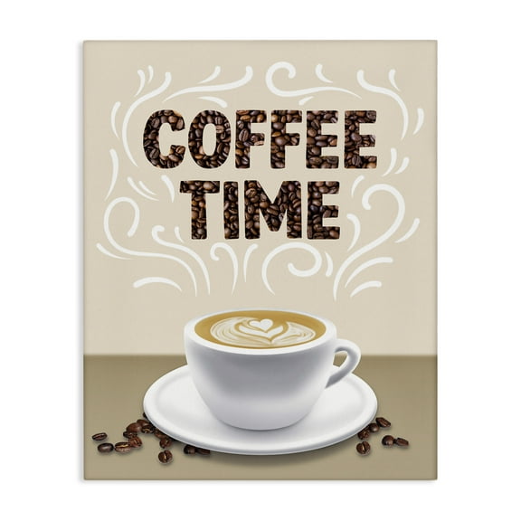 Stupell Industries Traditional Coffee Time Brew Food & Beverage Painting Wrapped Canvas Canvas Art Print Wall Art, 36 x 48