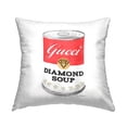 thumbnail image 1 of Stupell Industries Traditional Condensed Soup Can Diamond Glam Fashion Brand Red,18 x 7 x 18 Decorative Pillows, 1 of 4