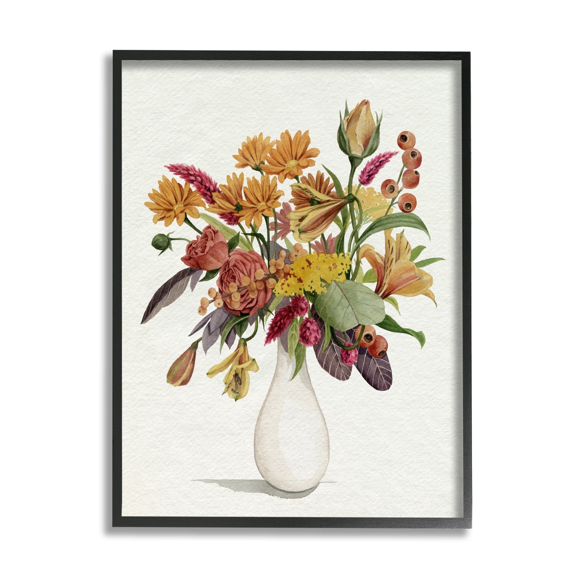 Stupell Industries Traditional Country Flower Bouquet Autummal Arrangement, 24 x 30, Design by Grace Popp