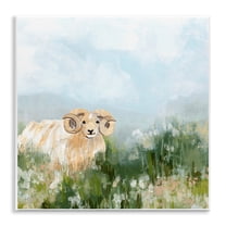 Stupell Industries Traditional Country Goat Animals & Insects Painting Unframed Art Print Wall Art, 12 x 12