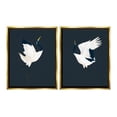 thumbnail image 1 of Stupell Industries Traditional Cranes Dance Animals & Insects Painting Gold Floater Framed Canvas Art Print Wall Art, 25 x 31, Set of 2, 1 of 10