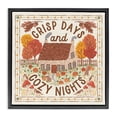thumbnail image 1 of Stupell Industries Traditional Crisp Days & Cozy Nights Black Floating Frame Canvas Art, 18 x 18, by Laura Marshall, 1 of 8