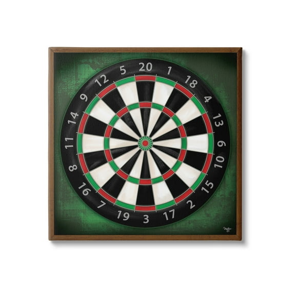 Stupell Industries Traditional Darts Game Sports Painting Gallery Wrapped Canvas Art Print Wall Art, 30 x 30