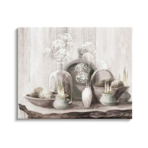 Stupell Industries Traditional Delicate Florals Still Life Painting Gallery Wrapped Canvas Print Wall Art, Design by Julia Purinton