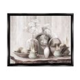 thumbnail image 1 of Stupell Industries Traditional Delicate Florals Still Life Painting Jet Black Floating Framed Canvas Print Wall Art, Design by Julia Purinton, 1 of 8