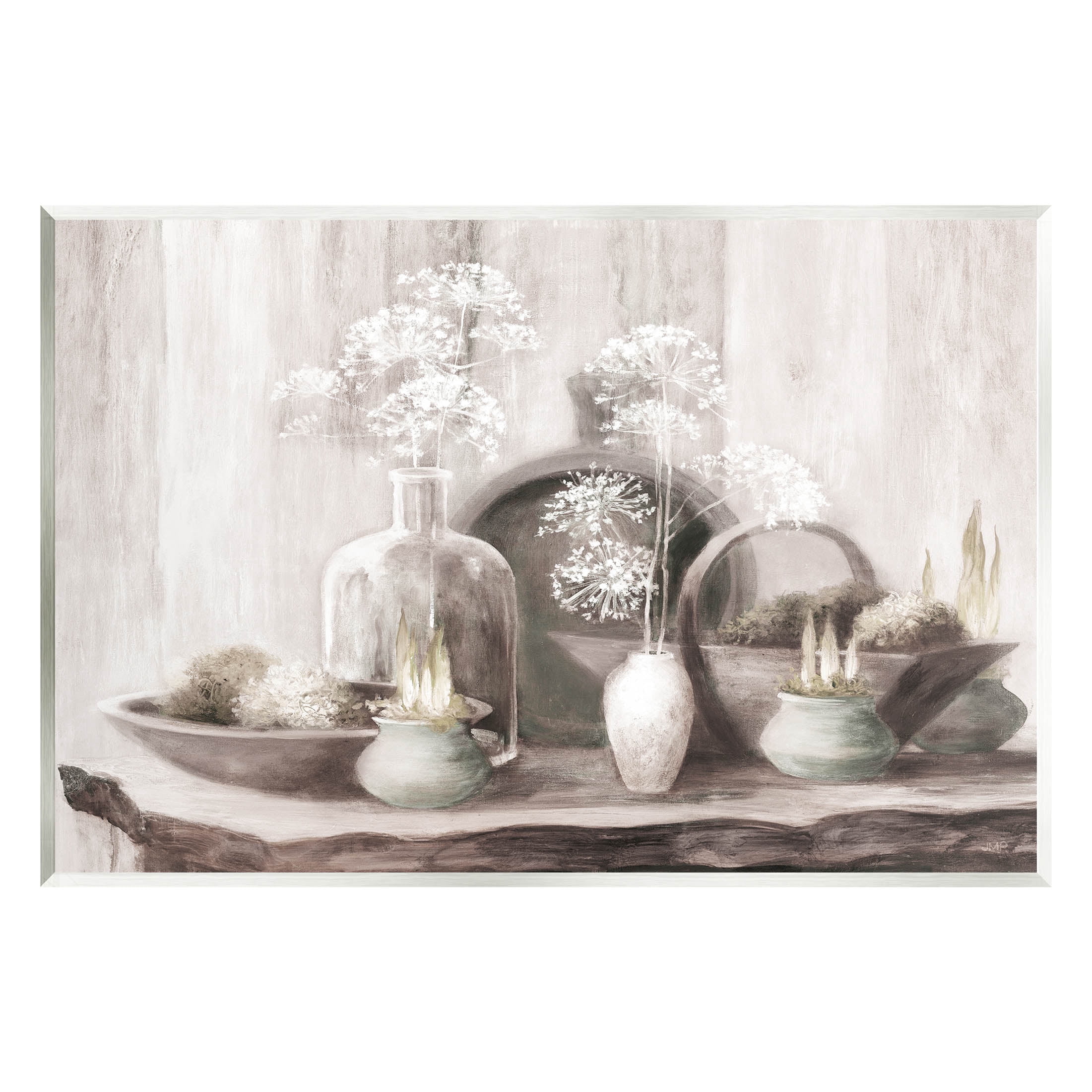 Stupell Industries Traditional Delicate Florals Still Life Painting Unframed Art Print Wall Art, Design by Julia Purinton