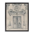thumbnail image 1 of Stupell Industries Traditional Detailed Architecture Scene Black Floating Frame Canvas Art, 17 x 21, by June Erica Vess, 1 of 8