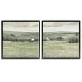 thumbnail image 1 of Stupell Industries Traditional Distant Farmhouse Field Landscape & Nature Painting Black Framed Art Print Wall Art, 24 x 24, Set of 2, 1 of 2