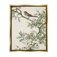 thumbnail image 1 of Stupell Industries Traditional Dogwood & Bird Botanical & Floral Painting Gold Floater Framed Canvas Art Print Wall Art, 25 x 31, 1 of 10