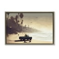 thumbnail image 1 of Stupell Industries Traditional Dreamy Beach Tropical View Brown Floating Frame Canvas Art, 25 x 17, by Noah Bay, 1 of 8
