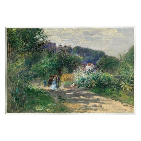 Stupell Industries Traditional Family on Path Landscape Painting Unframed Art Print Wall Art, 15 x 10