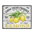 thumbnail image 1 of Stupell Industries Traditional Farm Fresh Produce Lemons Black Framed Giclee Art, 14 x 11, by Creatif Belle, 1 of 8