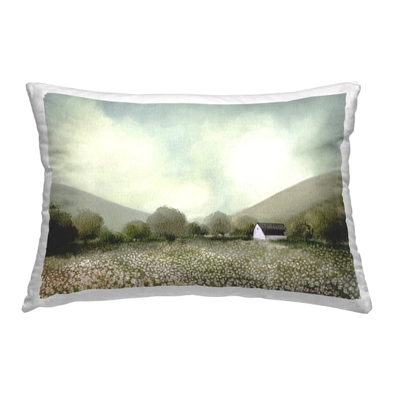 Stupell Industries Traditional Farm Meadow Decorative Printed Throw Pillow, 14 x 20