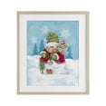 thumbnail image 1 of Stupell Industries Traditional Festive Snowman Birch Framed Print Under Glass design by Diane Kater, 21 x 17, 1 of 10