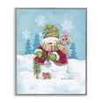 thumbnail image 1 of Stupell Industries Farmhouse Traditional Festive Snowman Gray Framed Giclee Art, 24 x 30, by Diane Kater, 1 of 7
