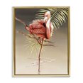 thumbnail image 1 of Stupell Industries Traditional Flamingo Balancing with Leaf Gold Floating Frame Canvas Art, 25 x 31, by Christine Reichow, 1 of 8
