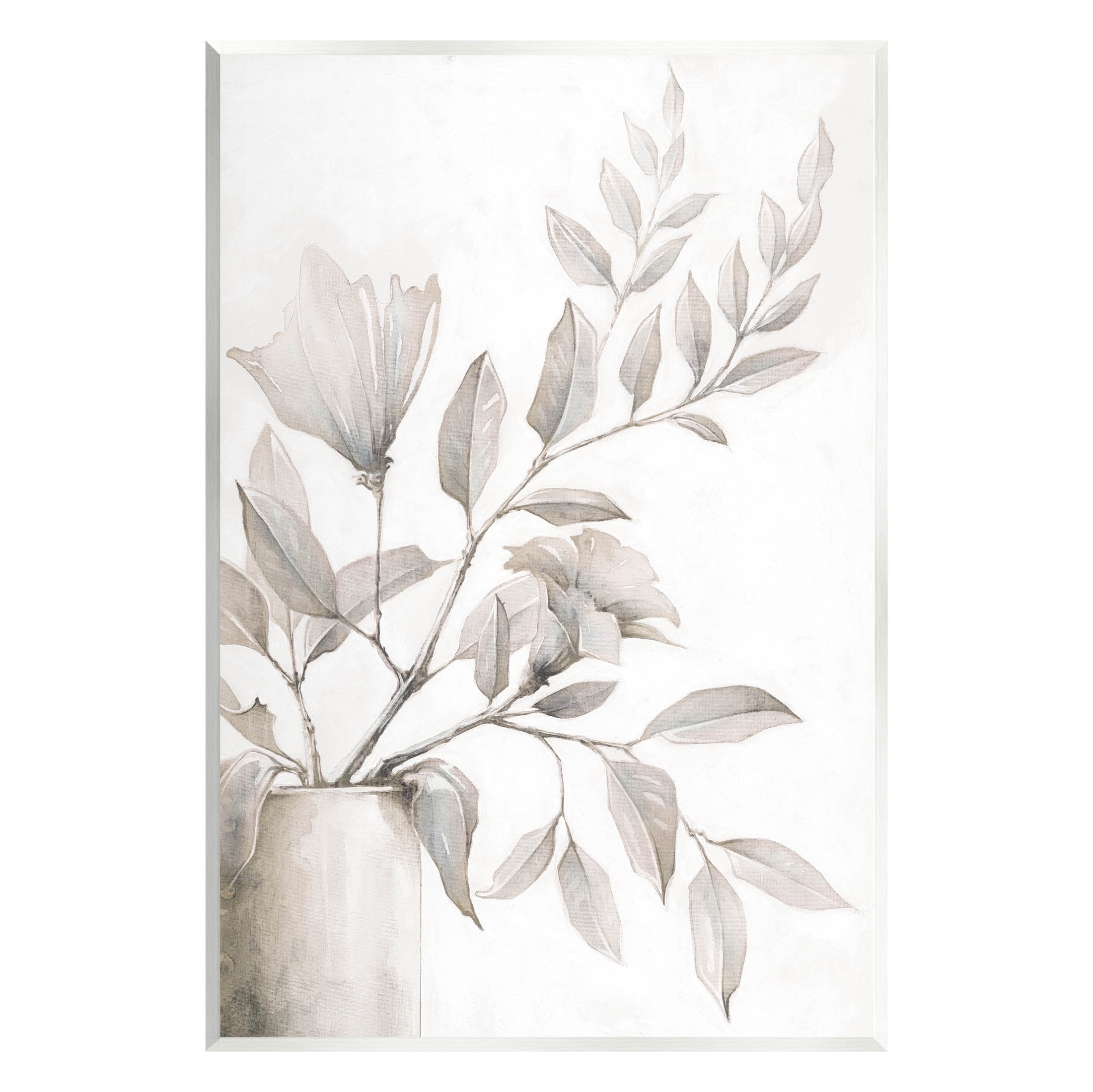 Stupell Industries Traditional Floral Arrangement Leaves Graphic Art Unframed Art Print Wall Art, Design by Cloverfield & Co.