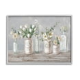 thumbnail image 1 of Stupell Industries Traditional Flower Arrangement Vases Painting Gray Framed Art Print Wall Art, Design by Danhui Nai, 1 of 7