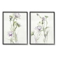 thumbnail image 1 of Stupell Industries Traditional Flower Stem Blossoms Graphic Art Black Framed Art Print Wall Art, Set of 2, Design by Liz Jardine, 1 of 7