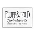 thumbnail image 1 of Stupell Industries Traditional Fluff & Fold Laundry Gray Framed Giclee Art, 18 x 12, by Lettered and Lined, 1 of 9