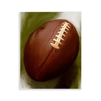 Stupell Industries Traditional Football Painting Sports Painting Unframed Art Print Wall Art, 11 x 14