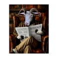 thumbnail image 1 of Stupell Industries Traditional Goat in Vintage Library Canvas Art, 16 x 20, by Karen Burke, 1 of 8