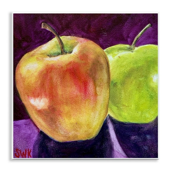 Stupell Industries Traditional Golden Apples Food & Beverage Painting Unframed Art Print Wall Art, 12 x 12