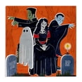 thumbnail image 1 of Stupell Industries Traditional Halloween Graveyard Monsters Vibrant Orange Pop Canvas Art, 17 x 17, by Grace Popp, 1 of 7