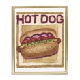 thumbnail image 1 of Stupell Industries Traditional Hot Dog Food & Beverage Painting Gold Floater Framed Art Print Wall Art, 17 x 21, 1 of 10