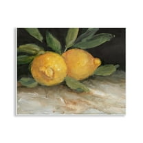 Stupell Industries Traditional Lemons Duo Food & Beverage Painting Unframed Art Print Wall Art, 14 x 11