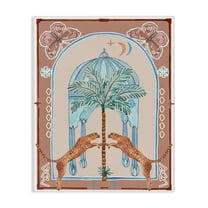 Stupell Industries Traditional Leopards & Palm Tree Animals & Insects Painting Gallery Wrapped Canvas Art Print Wall Art, 16 x 20