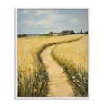 thumbnail image 1 of Stupell Industries Traditional Meadow Lined Country Path White Framed Giclee Art, 11 x 14, by Franklyn Gregory, 1 of 7