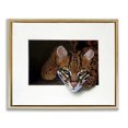 thumbnail image 1 of Stupell Industries Traditional Menacing Cheetah Glaring Jungle Cat Obscure Gold Floating Frame Canvas Art, 31 x 25, by Alan Weston, 1 of 7