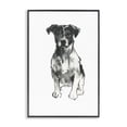thumbnail image 1 of Stupell Industries Traditional Minimal Dog Drawing Black Framed Giclee Art, 12 x 18, by cartissi, 1 of 8