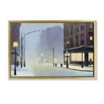 thumbnail image 1 of Stupell Industries Traditional Misty Winter City Street Gold Floating Frame Canvas Art, 25 x 17, by Noah Bay, 1 of 8