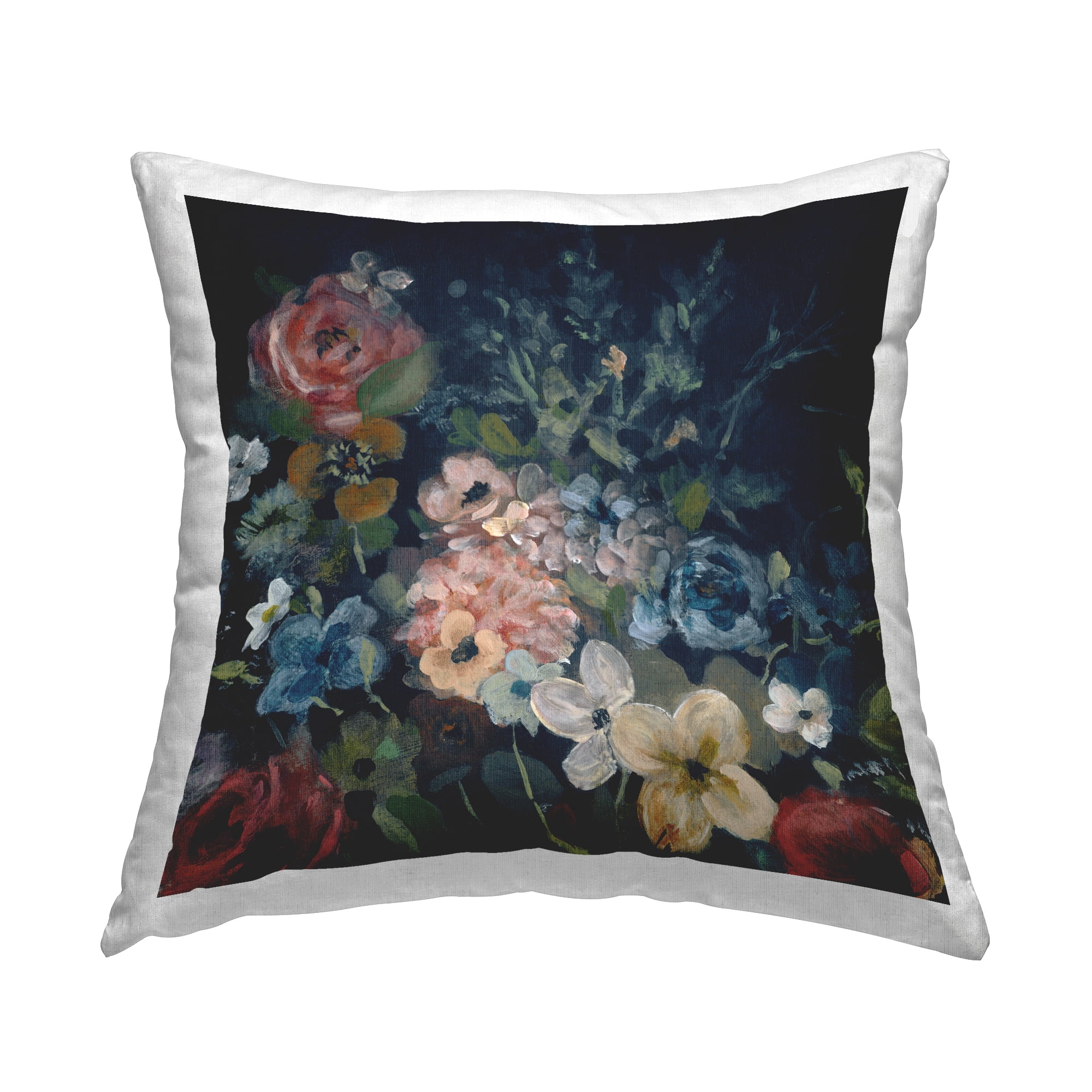 Stupell Industries Traditional Mixed Bouquet Square Decorative Printed Throw Pillow, 18 x 18