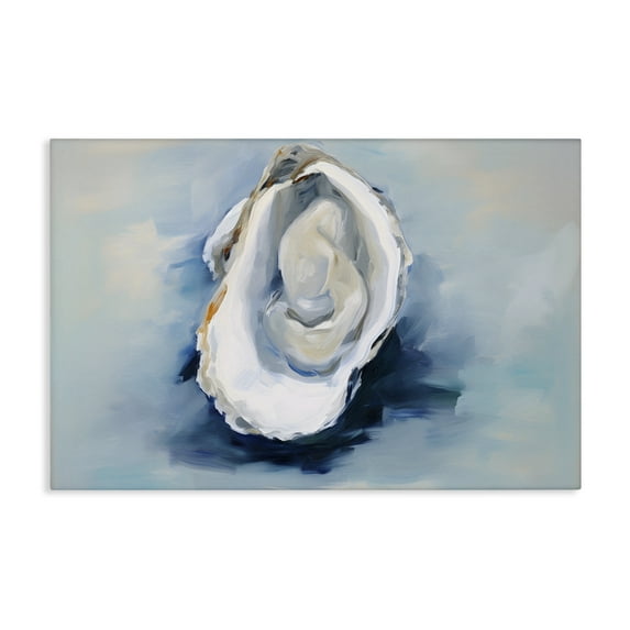 Stupell Industries Traditional Oyster View Nautical & Beach Painting Wrapped Canvas Art Print Wall Art, 24 x 16