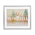 thumbnail image 1 of Stupell Industries Traditional Pastel Santa's Reindeer Gray Framed Print Under Glass, 16 x 13, by Arlington Prints, 1 of 8