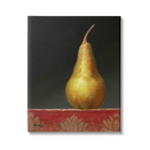 Stupell Industries Traditional Pear Still Life Food & Beverage Painting Gallery Wrapped Canvas Print Wall Art