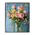 thumbnail image 1 of Stupell Industries Traditional Pink And Yellow Rose Display Black Framed Giclee Art, 24 x 30, by Creative Studio, 1 of 7
