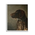 thumbnail image 1 of Stupell Industries Traditional Pointer Dog Portrait Animals & Insects Painting White Framed Art Print Wall Art, 24 x 30, 1 of 9