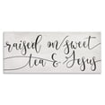 thumbnail image 1 of Stupell Industries Traditional Raised on Sweet Tea & Jesus Southern Phrase Canvas Art, 40 x 17, by Lil' Rue, 1 of 7
