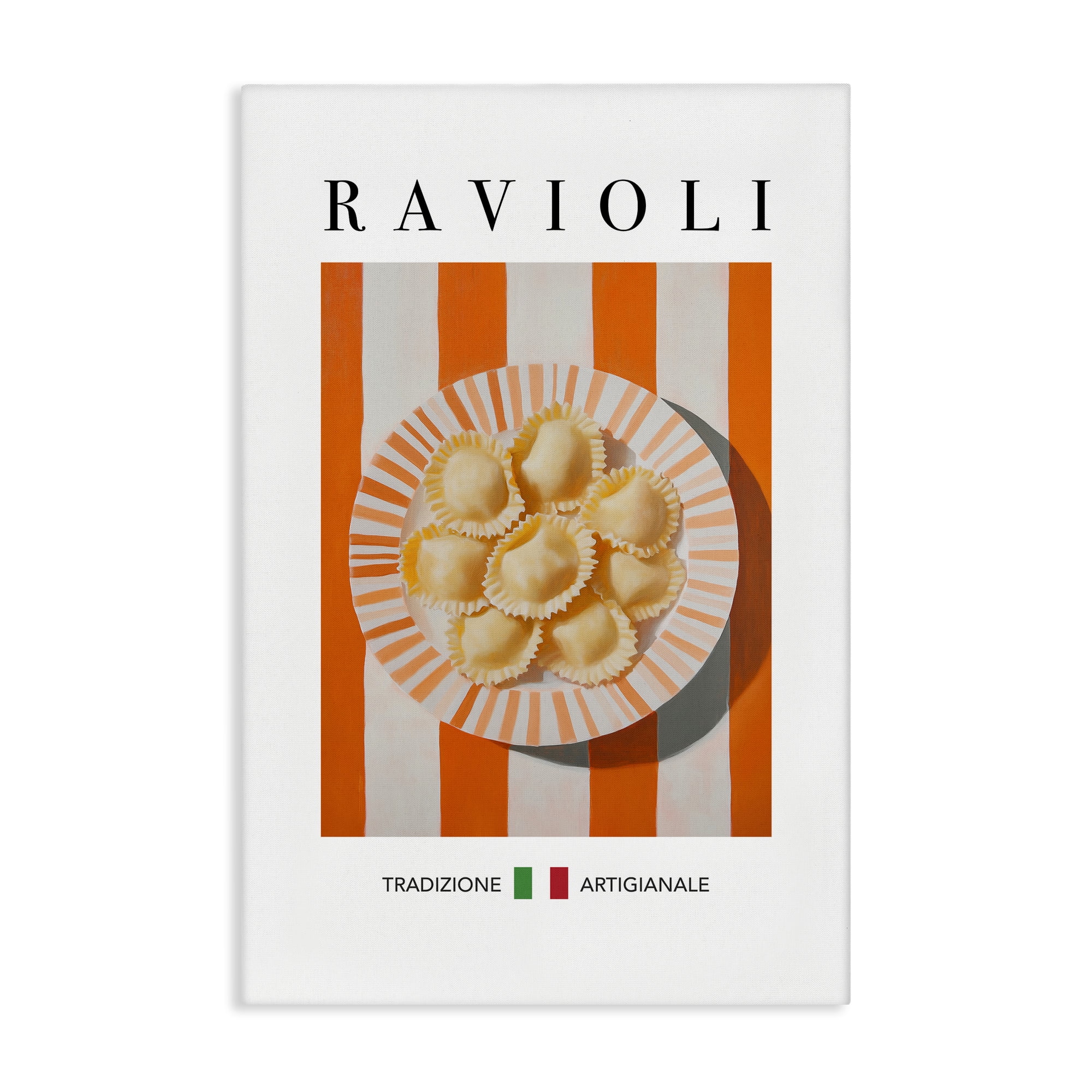 Stupell Industries Traditional Ravioli Pasta Food & Beverage Painting Wrapped Canvas Canvas Art Print Wall Art, 16 x 24