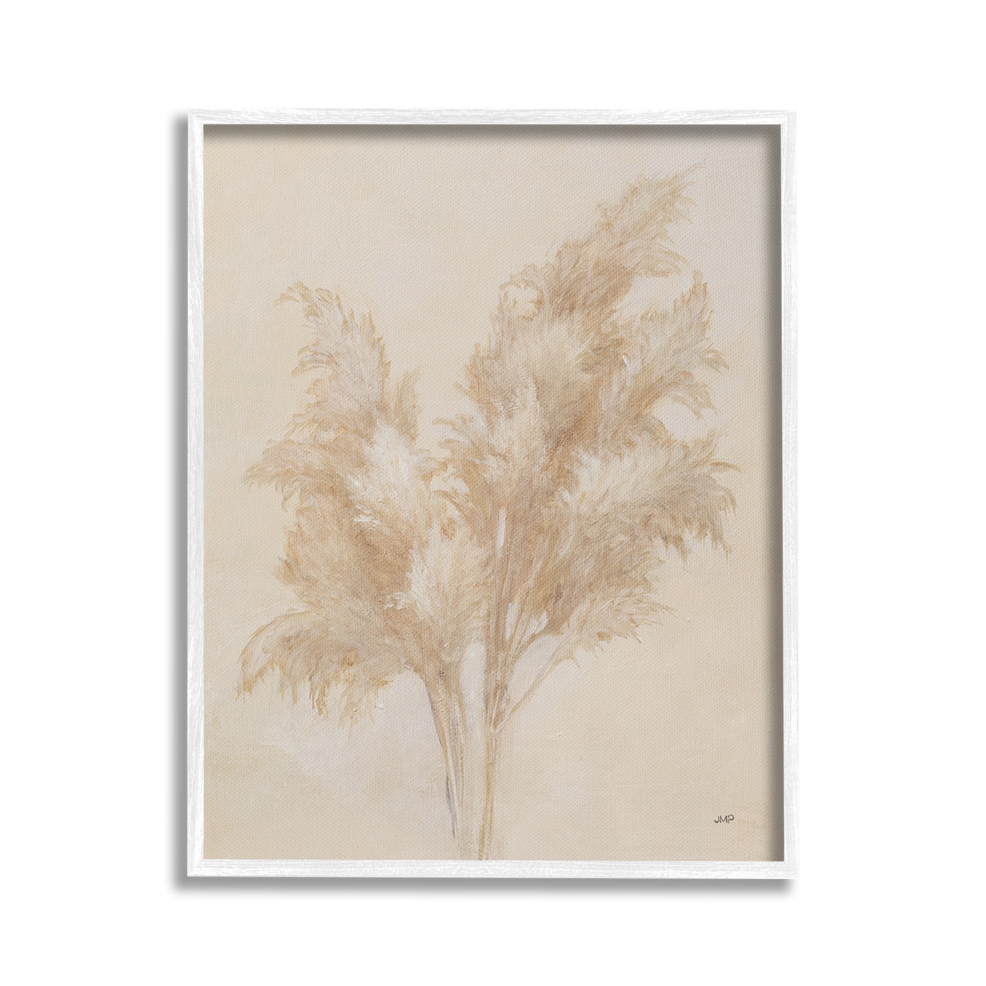 Stupell Industries Traditional Reeds Study Botanical & Floral Painting White Framed Art Print Wall Art, 24 x 30