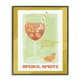 thumbnail image 1 of Stupell Industries Traditional Retro Aperol Spritz Recipe Black Framed Giclee Art, 11 x 14, by Deane Beesley, 1 of 8
