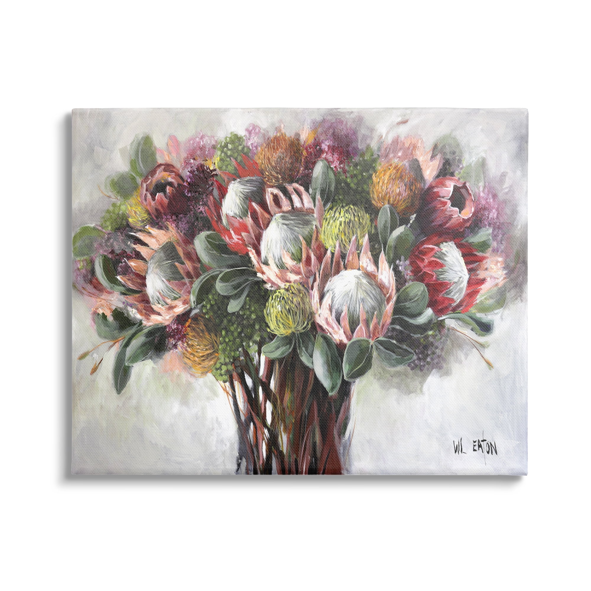 Stupell Industries Traditional Rustic Vase Botanical & Floral Painting Gallery Wrapped Canvas Art Print Wall Art, 40 x 30