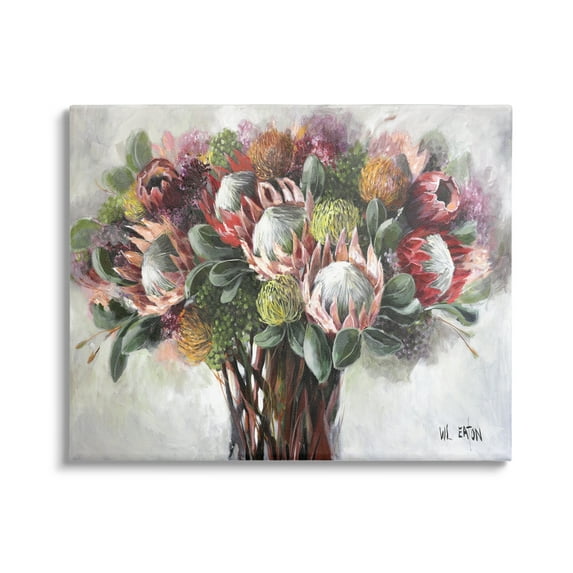 Stupell Industries Traditional Rustic Vase Botanical & Floral Painting Gallery Wrapped Canvas Art Print Wall Art, 40 x 30